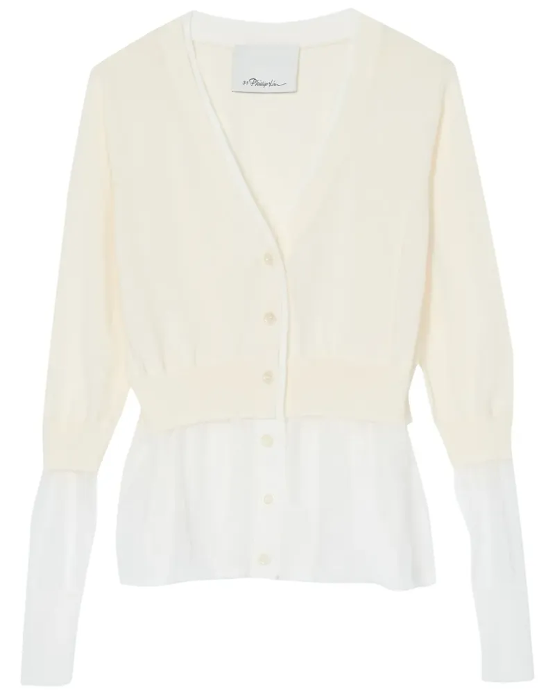 3.1 phillip lim Strickcardigan im Layering-Look - Nude Nude