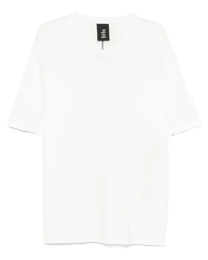 THOM KROM T-Shirt mit rundem Ausschnitt - Weiß Weiß