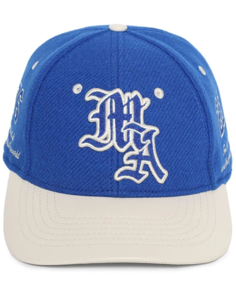 Amiri Ma Spirit Baseballkappe mit Logo-Stickerei Blau