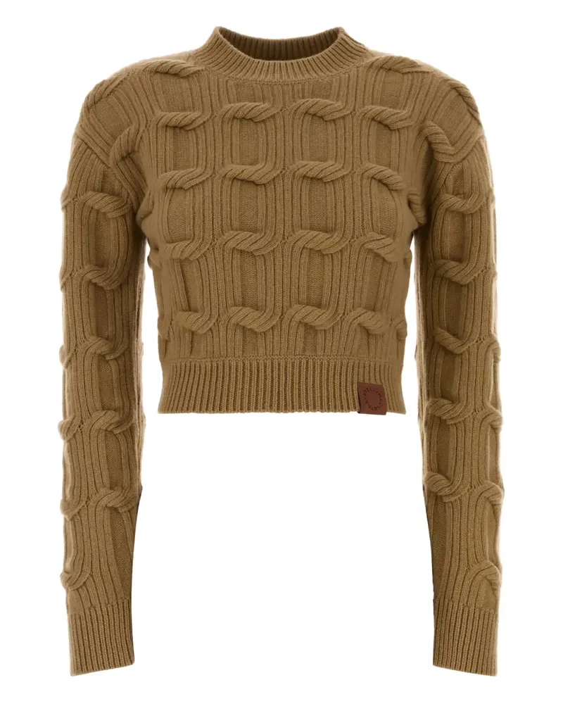Stella McCartney Pullover mit Zopfmuster - Braun Braun