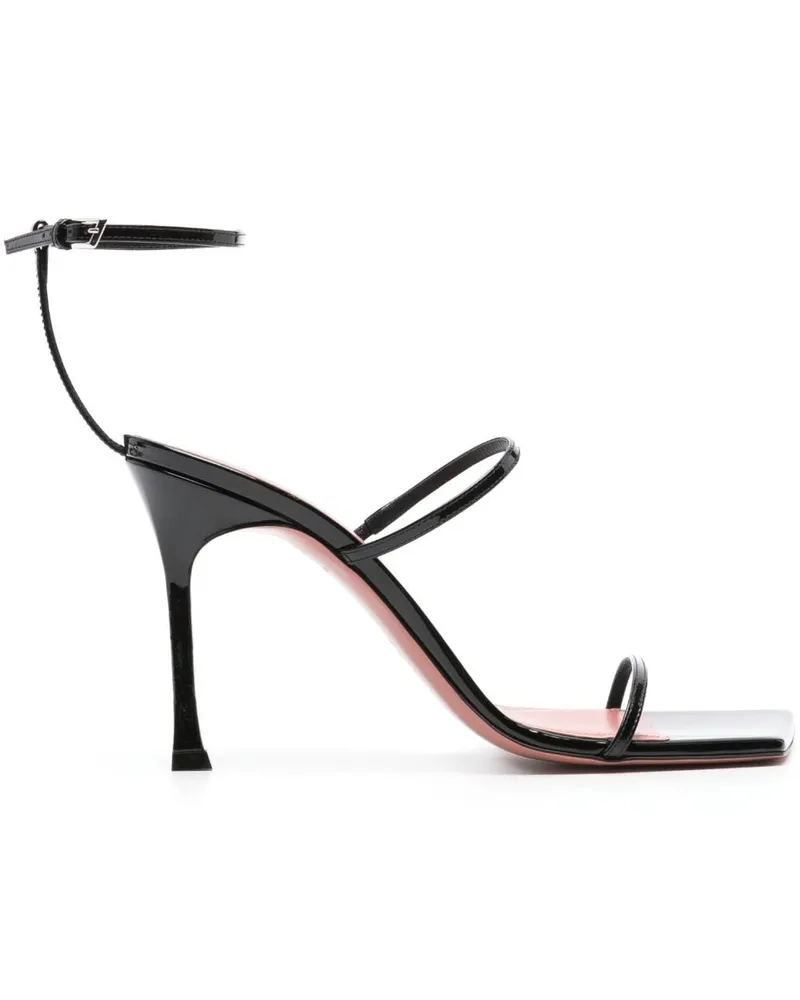 Amina Muaddi Maya Sandalen 95mm - Schwarz Schwarz