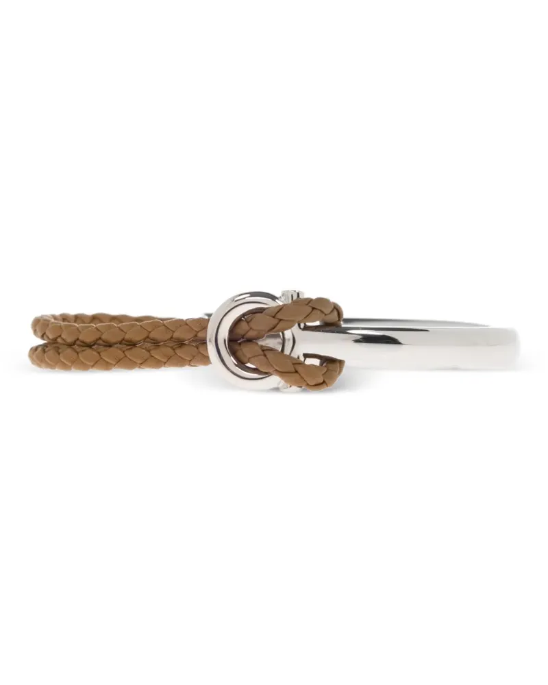 Ferragamo Gancini braided bracelet - Silber Silber