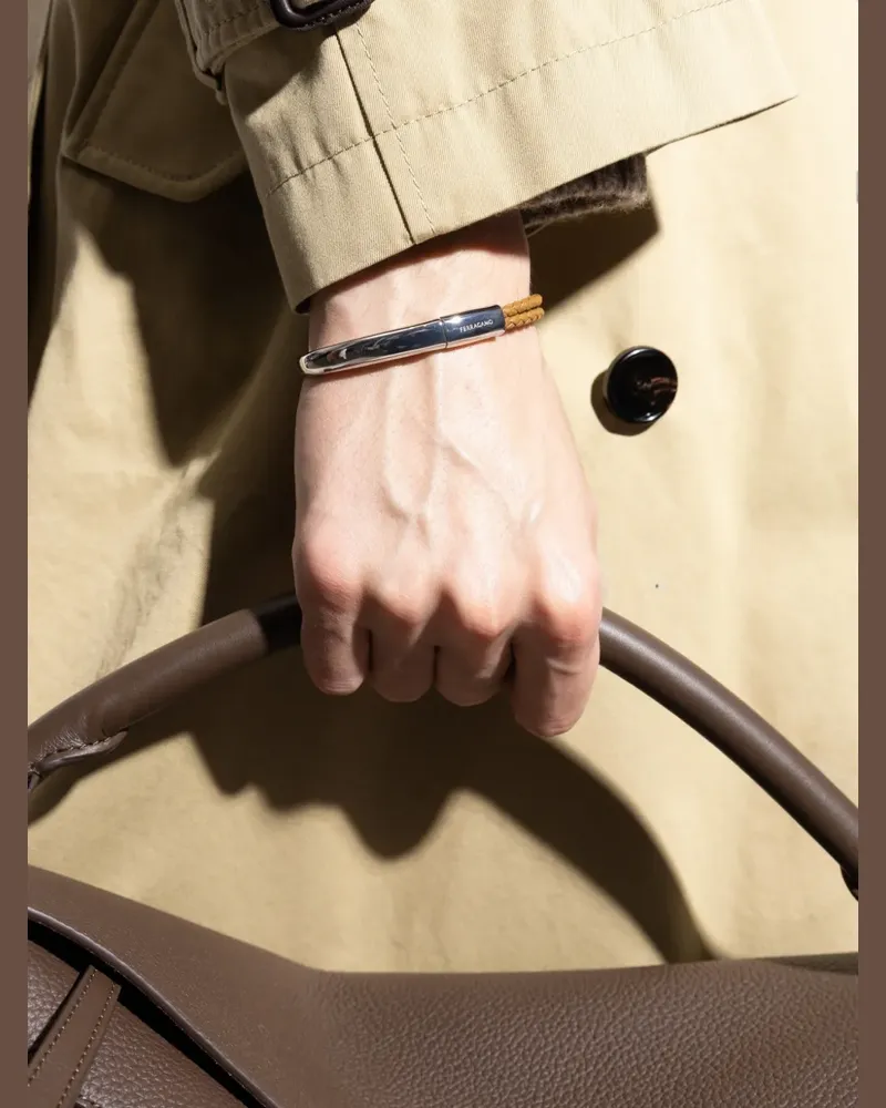 Ferragamo Gancini braided bracelet - Silber Silber
