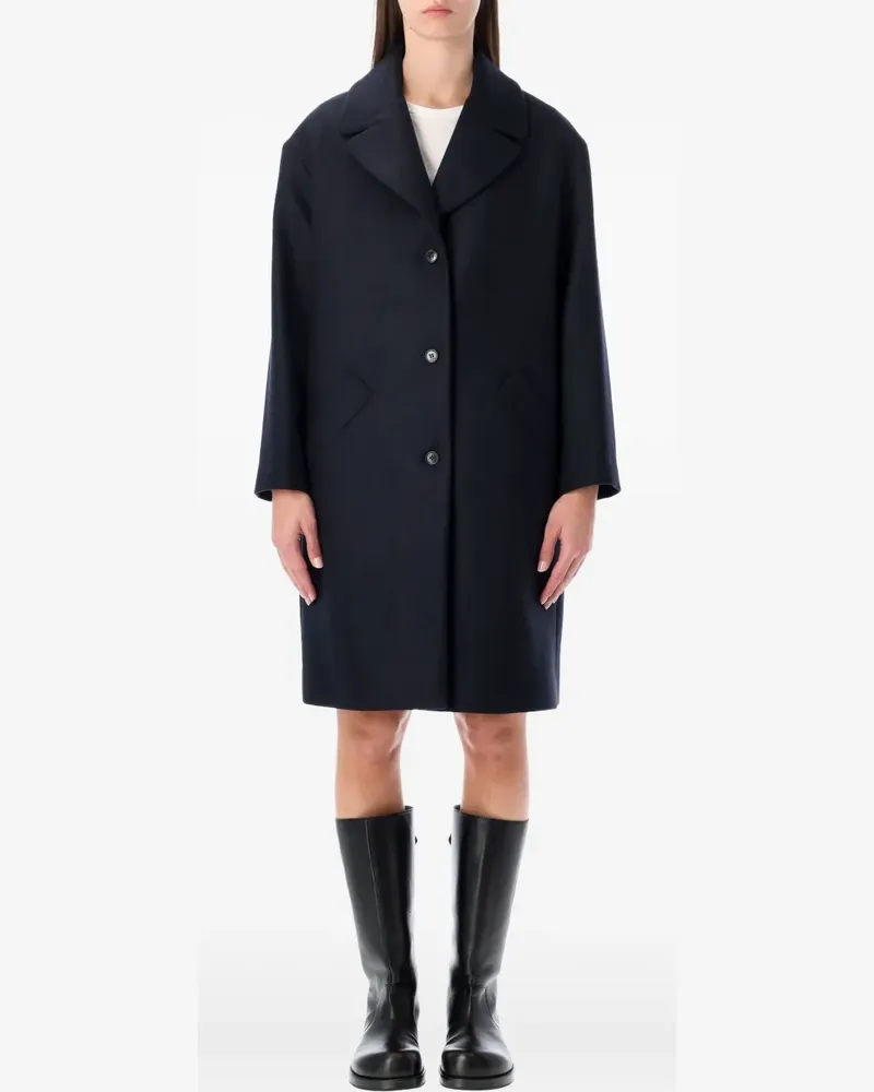 A.P.C. Ninon buttoned coat - Blau Blau