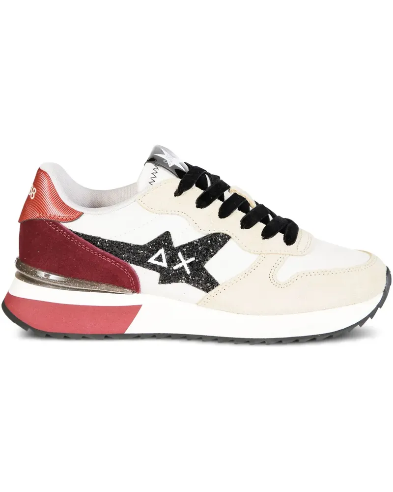Sun68 Sneakers mit Glitter-Logo - Nude Nude