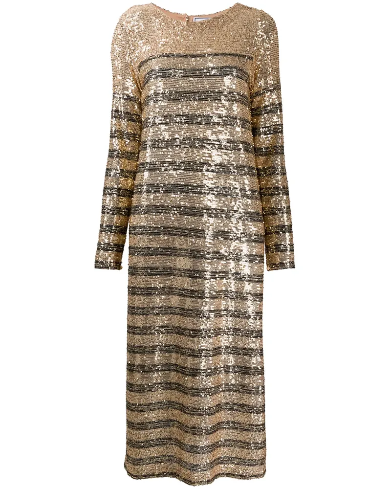 In The Mood for Love Bettina' Midikleid - Gold Gold