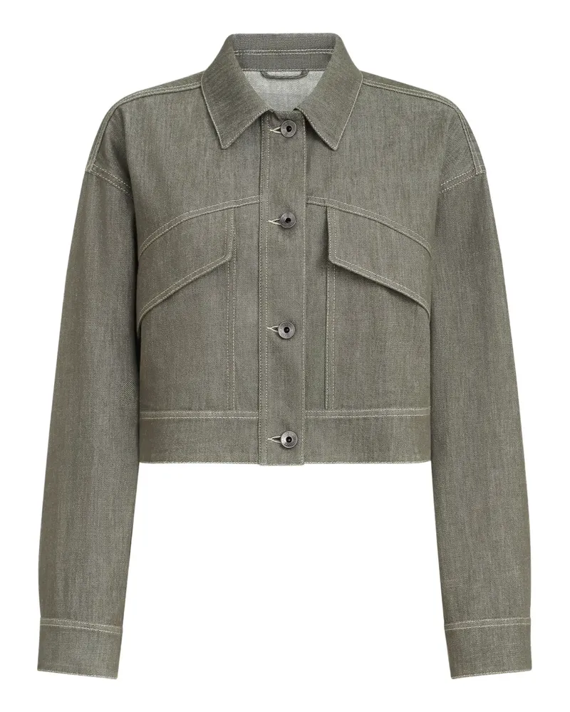 Brunello Cucinelli Jacke mit Monili-Detail - Grün Grün