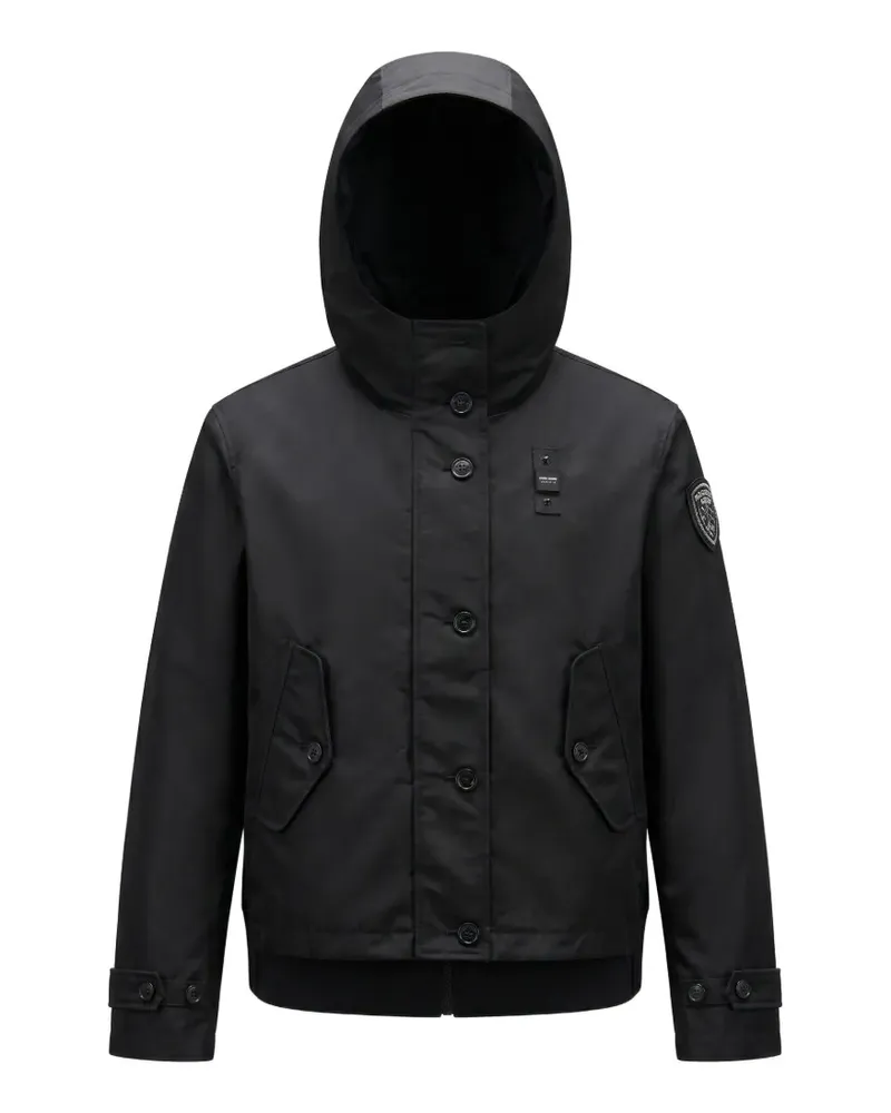 Blauer Marcella hooded button jacket - Schwarz Schwarz