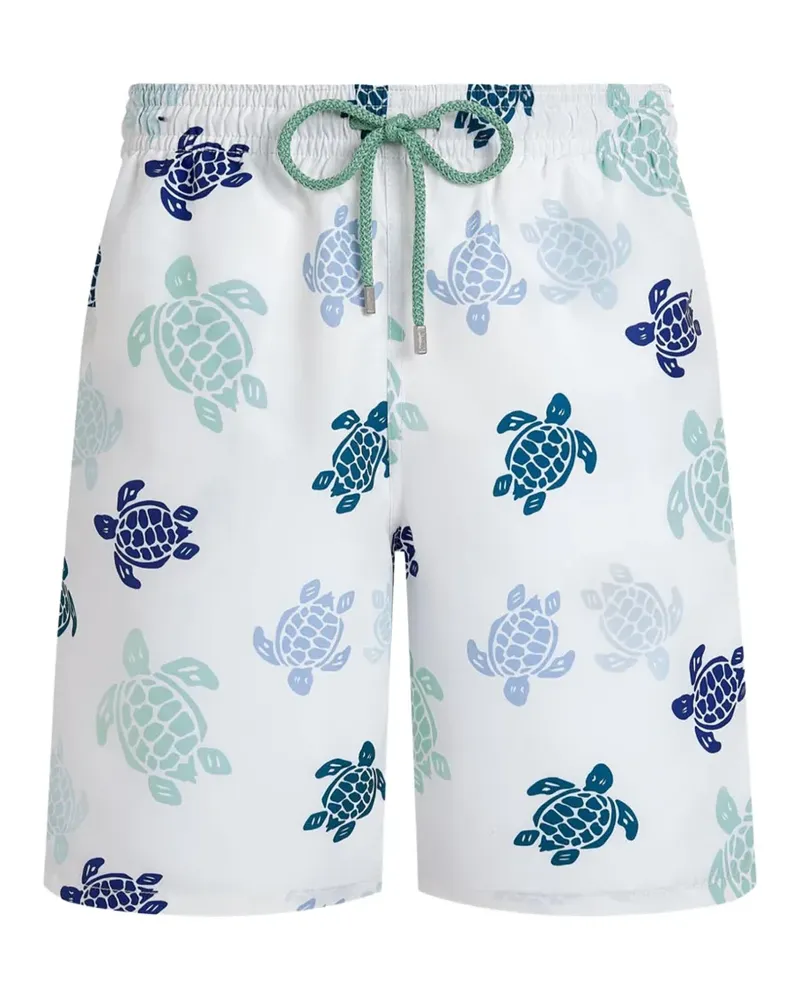 Vilebrequin Badeshorts mit Schildkröten-Print - Weiß Weiß