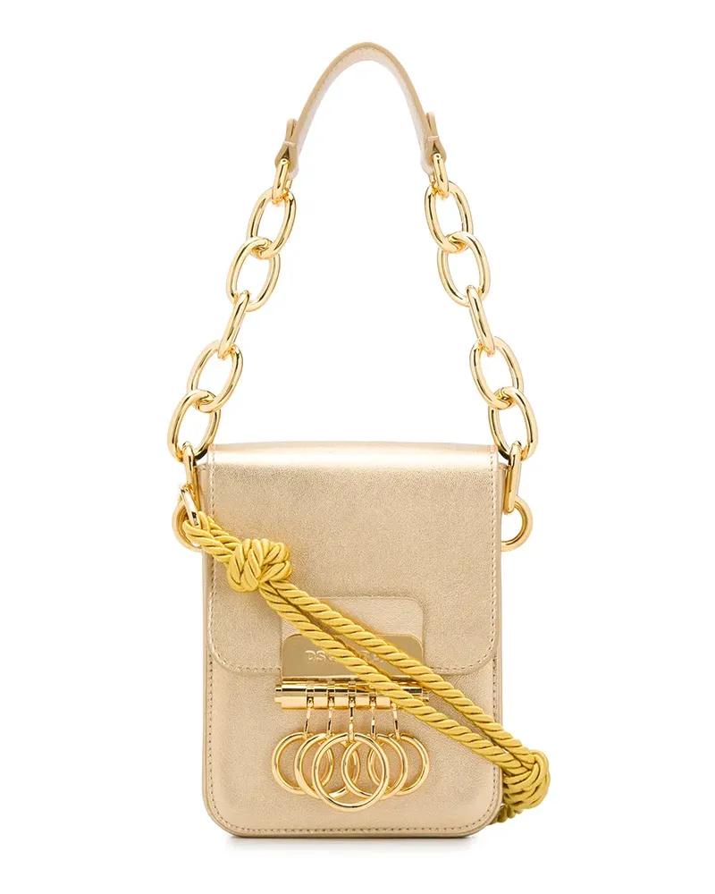 Dsquared2 Klassische Umhängetasche - Gold Gold