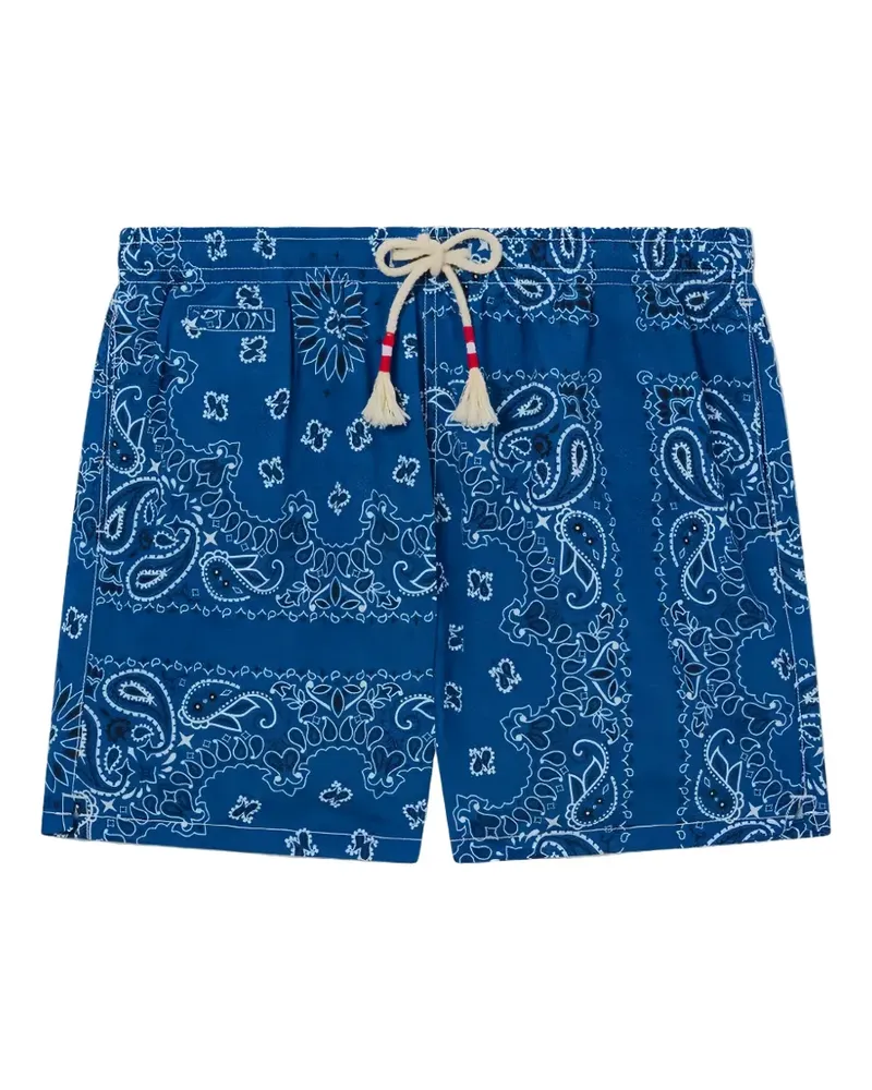 MC2 Saint Barth Badeshorts mit Paisley-Print - Blau Blau