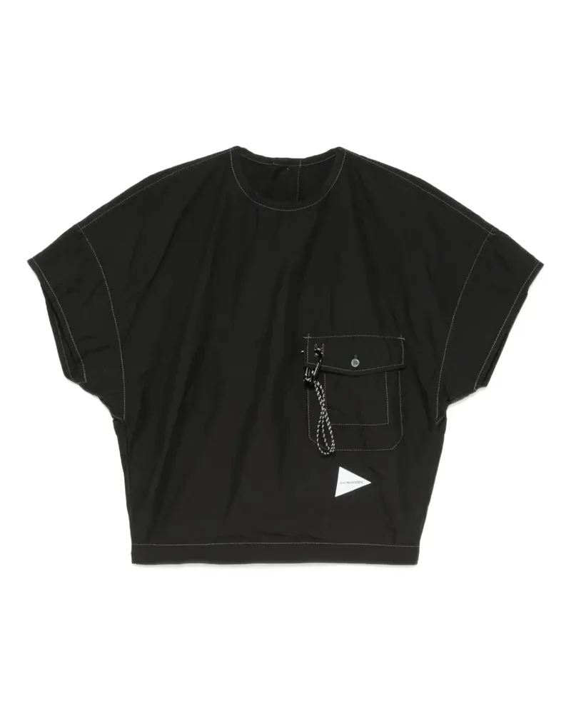 and wander Cordura typewriter blouse - Schwarz Schwarz
