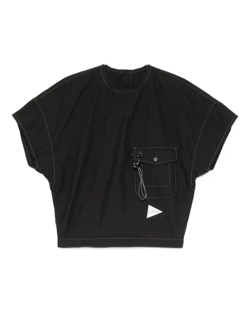and wander Cordura typewriter blouse - Schwarz Schwarz