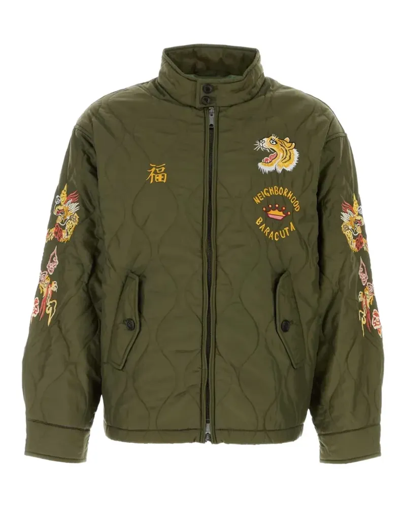 Baracuta embroidered quilted jacket - Grün Grün
