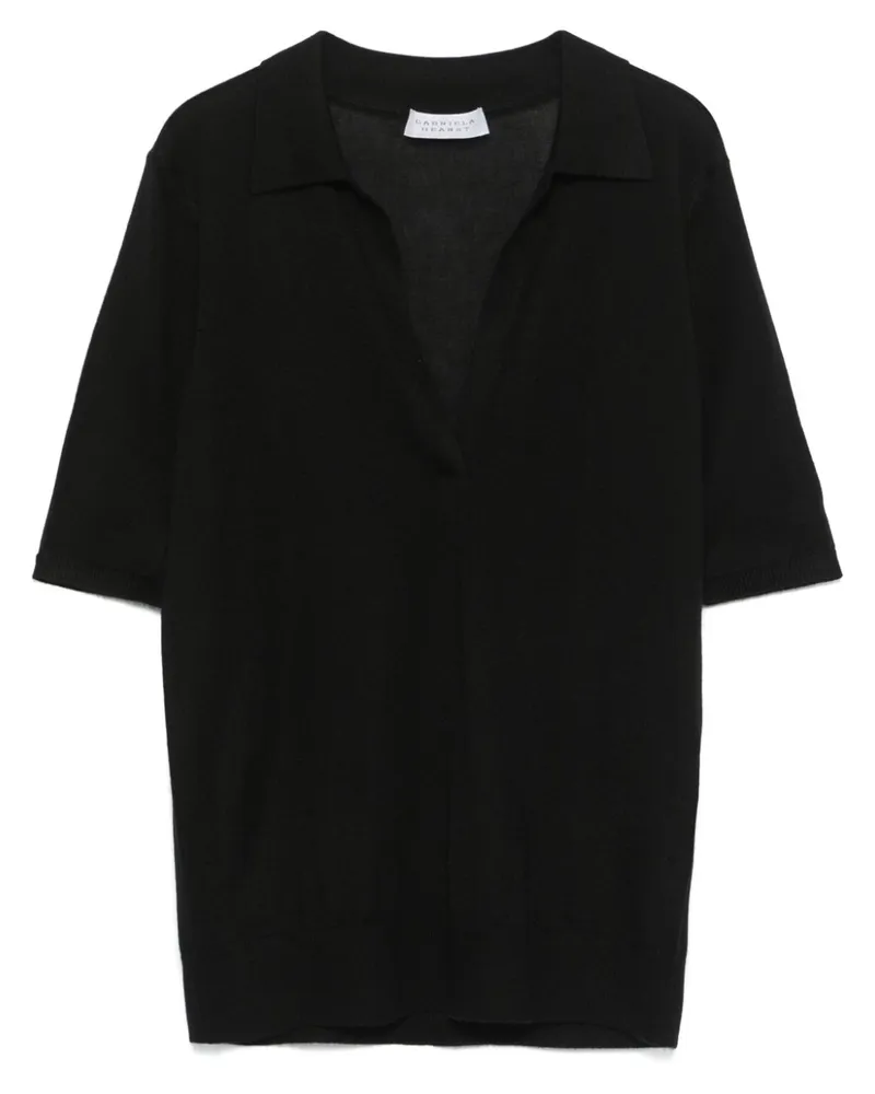 Gabriela Hearst Frank Poloshirt - Schwarz Schwarz