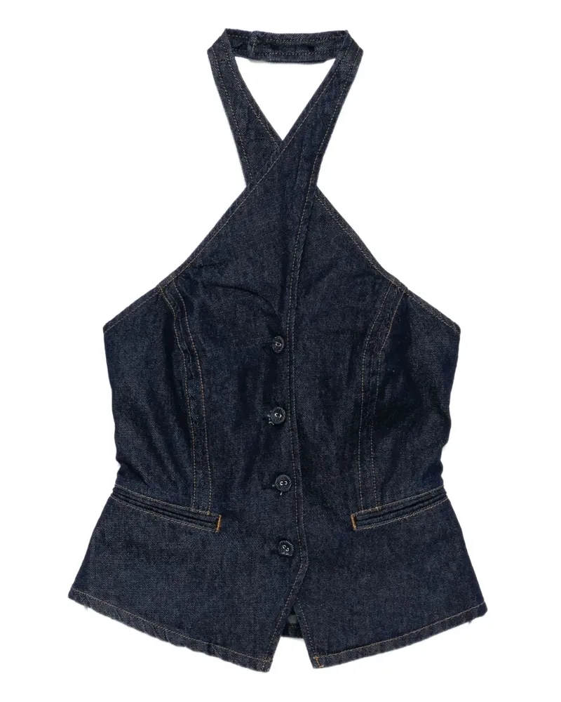 Reformation Tate Jeanstop - Blau Blau