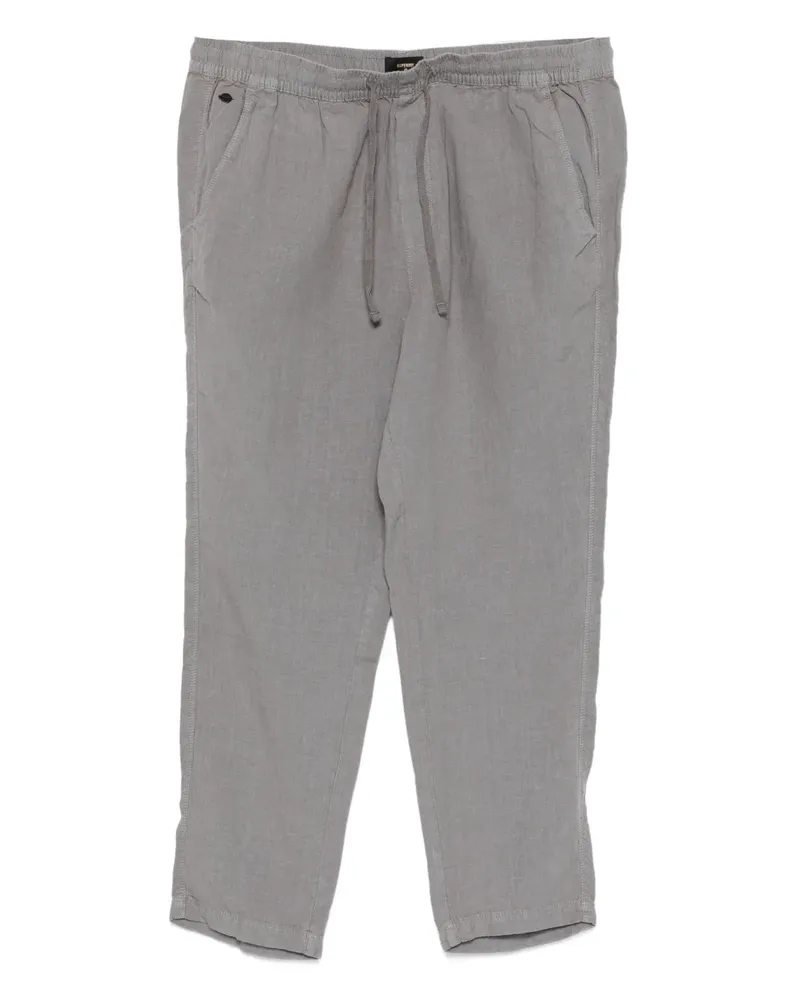 Superdry. Hose mit Kordelzug - Grau Grau