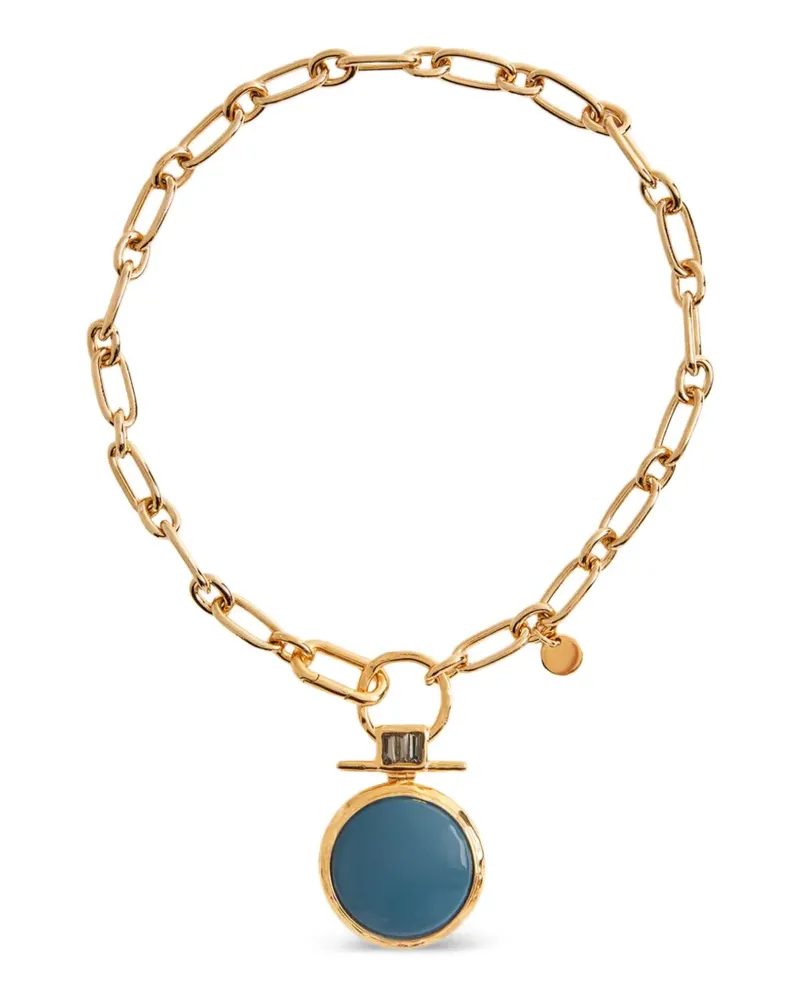 La DoubleJ Shen Loop Halskette mit Emaille-Anhänger - Gold Gold