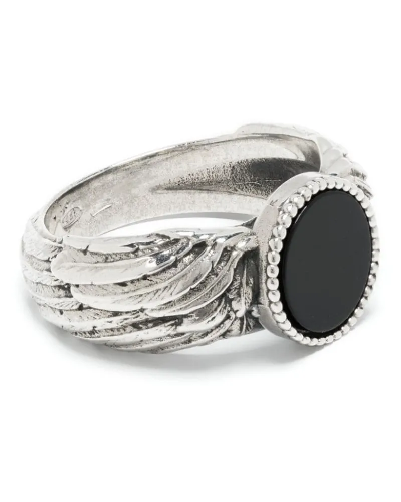 Emanuele Bicocchi Wing Stone Ring Silber