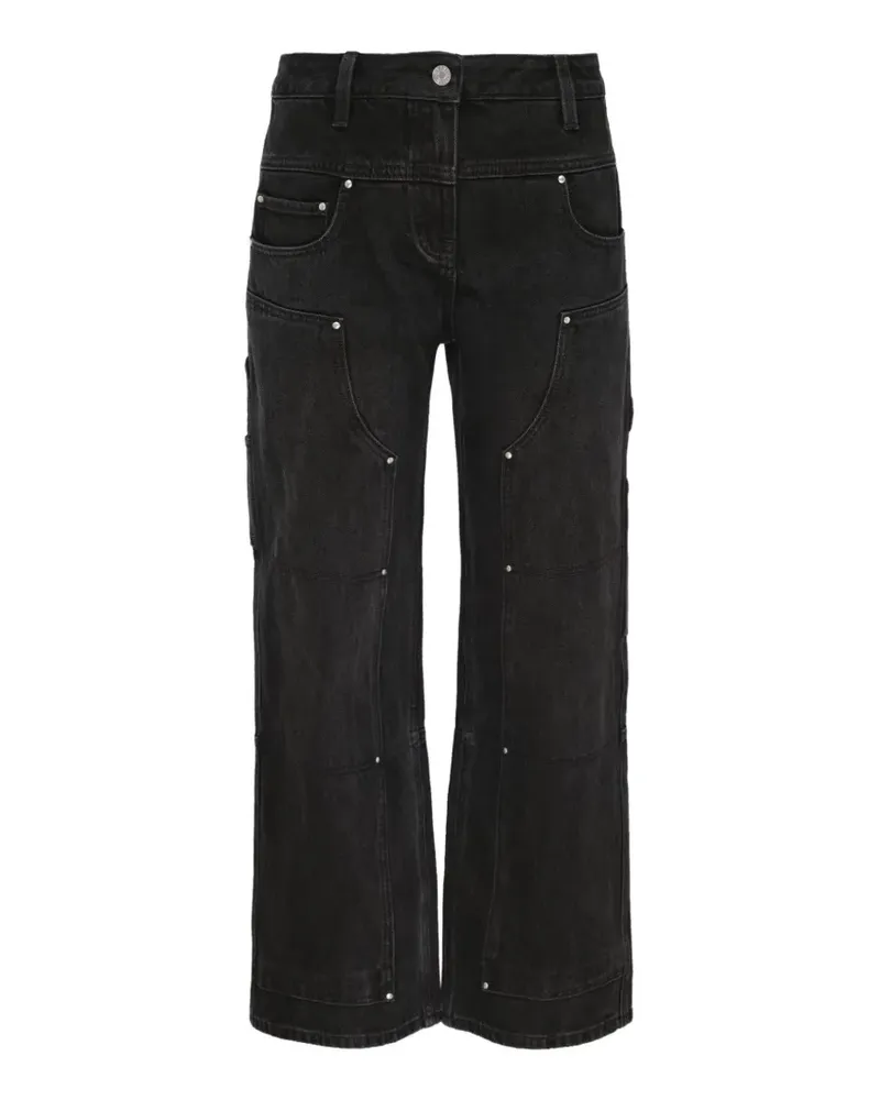 3.1 phillip lim rivet-embellished carpenter jeans - Schwarz Schwarz