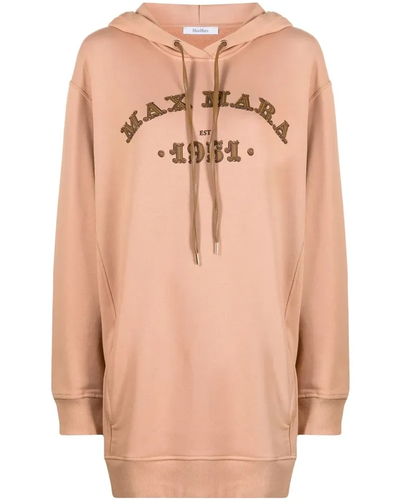 Max Mara Hoodie mit Logo-Print - Rosa Rosa