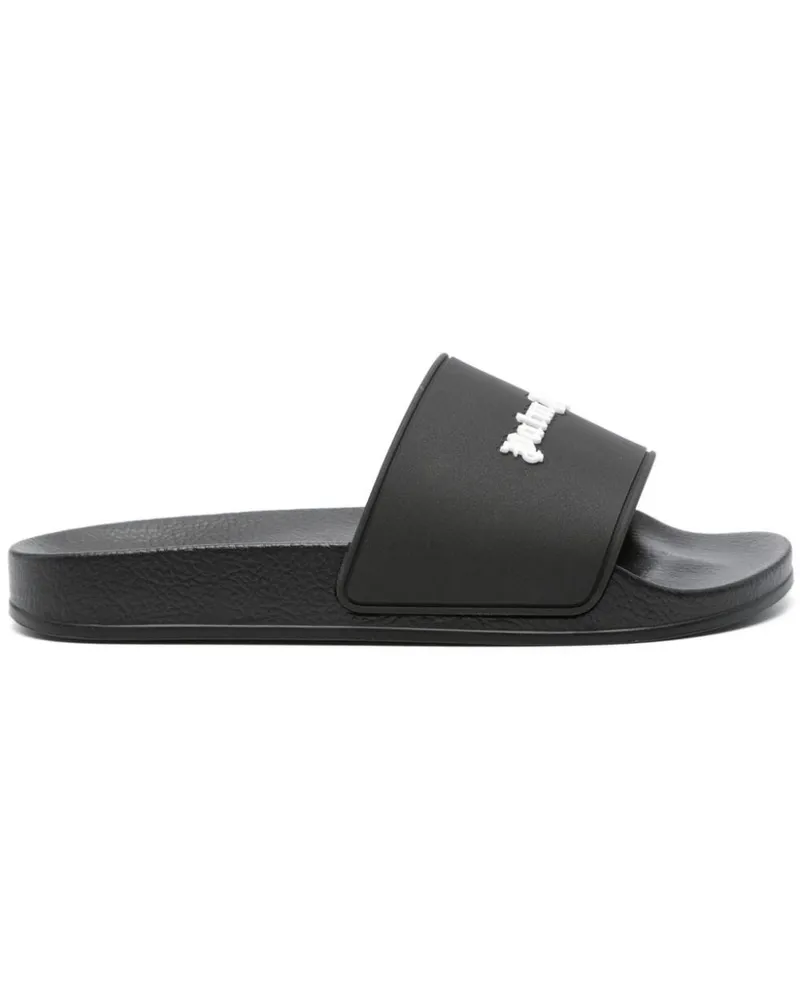 Palm Angels Pantoletten mit Logo-Prägung - Schwarz Schwarz