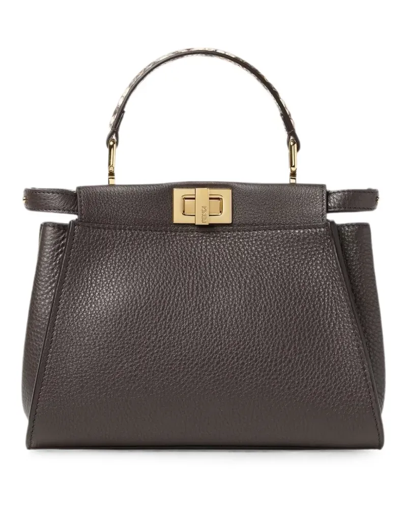 Fendi Peekaboo Mini-Tasche - Braun Braun