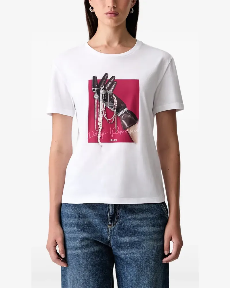 Liu Jo graphic-print T-shirt - Weiß Weiß