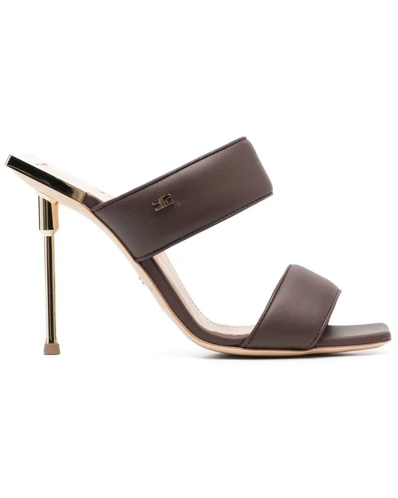 Elisabetta Franchi Klassische Mules Braun