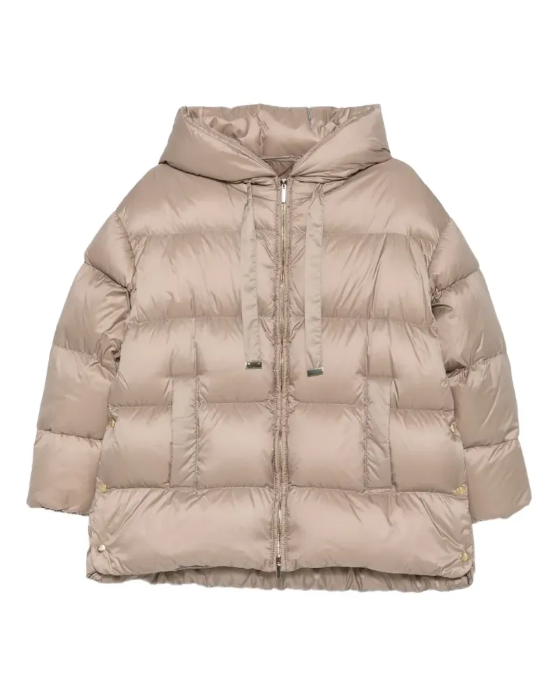 Max Mara quilted hooded jacket - Nude Nude