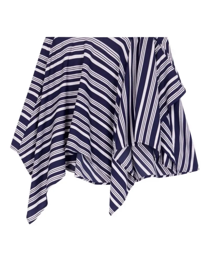 IRO Utalia asymmetric striped short skirt - Blau Blau