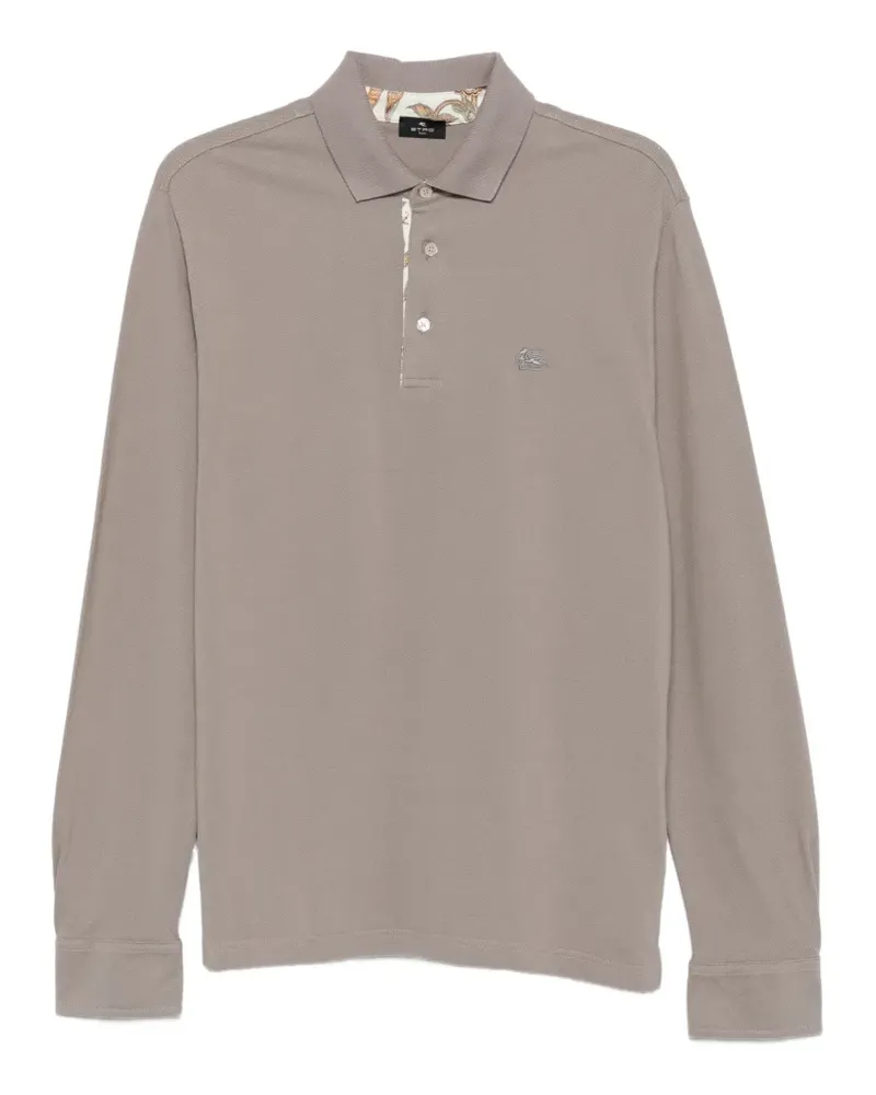 Etro Hemd mit Pegaso-Stickerei - Grau Grau