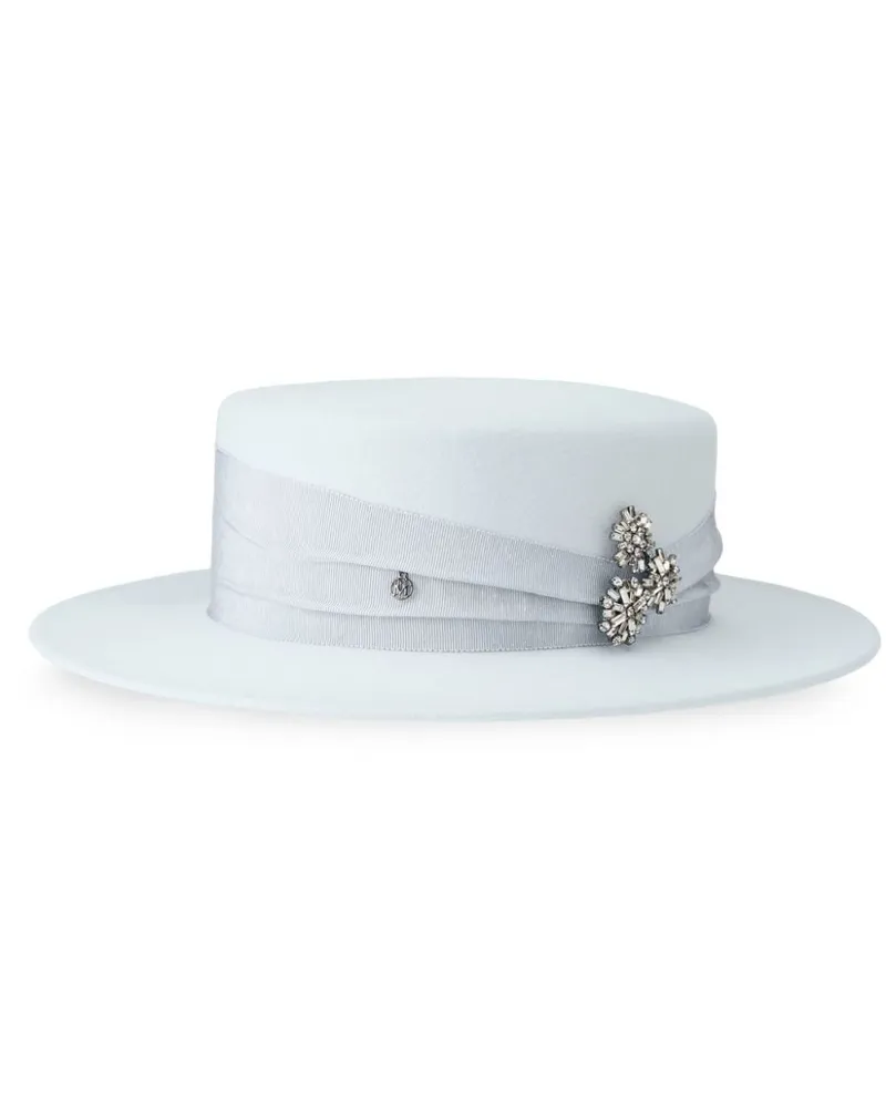 Maison Michel Kiki Fedora aus Wollfilz - Blau Blau
