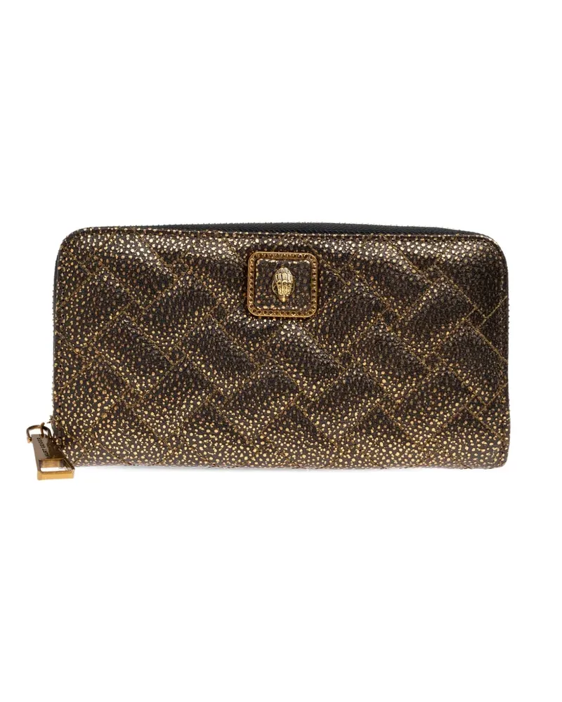 Kurt Geiger quilted zip-fastening wallet - Schwarz Schwarz