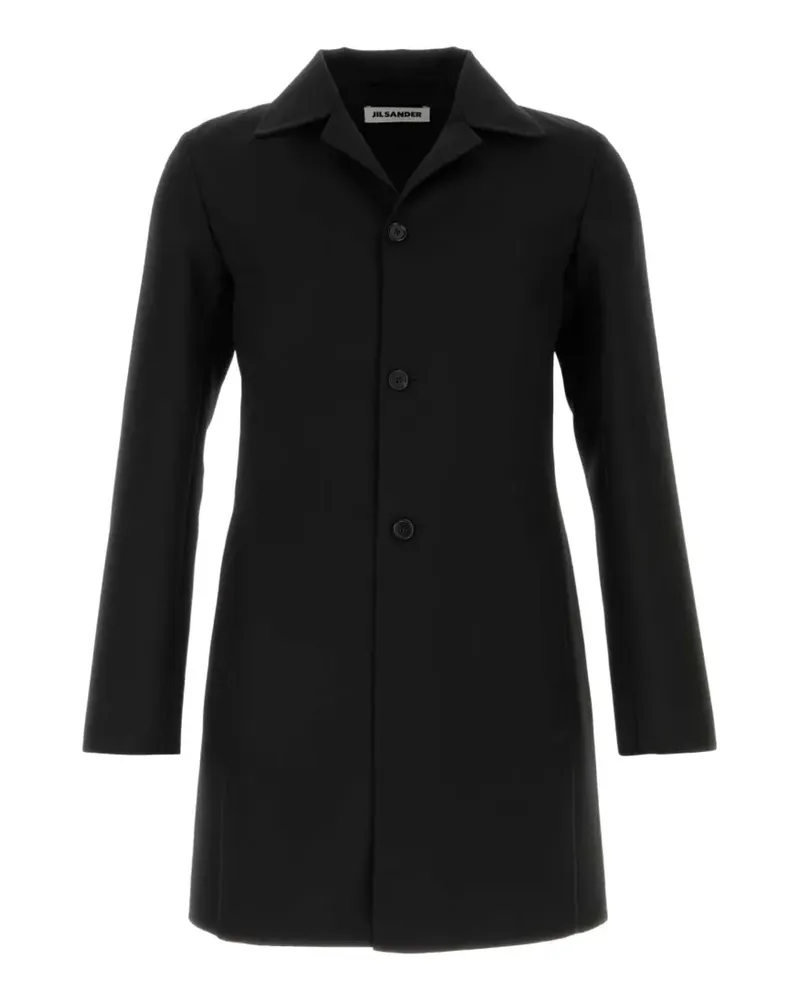 Jil Sander mid length coat - Schwarz Schwarz