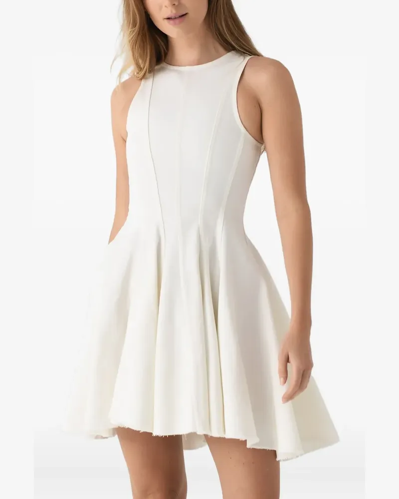 Marques ' Almeida frayed mini dress - Weiß Weiß