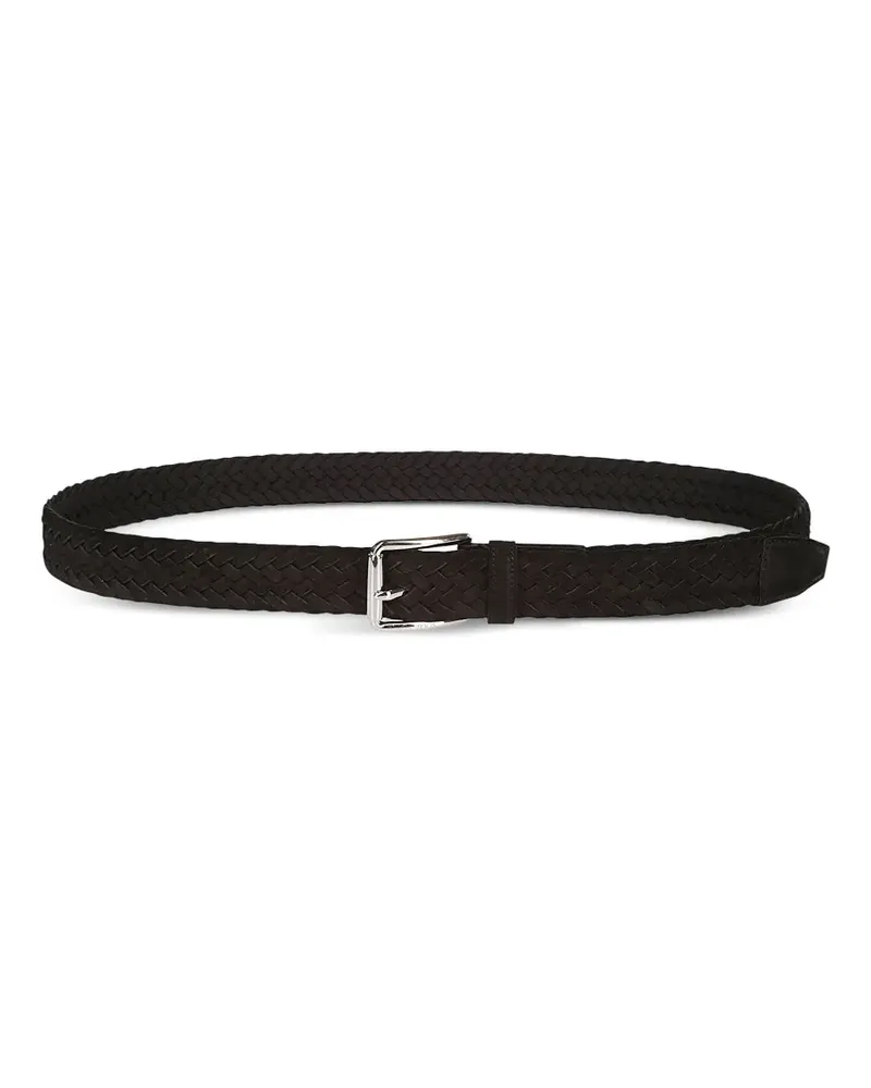 TOD'S braided belt - Schwarz Schwarz