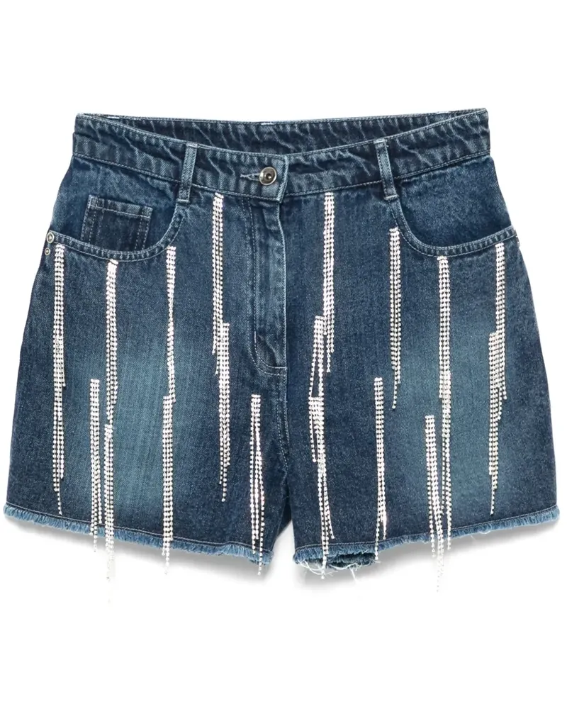 Patrizia Pepe Shorts mit Strass - Blau Blau