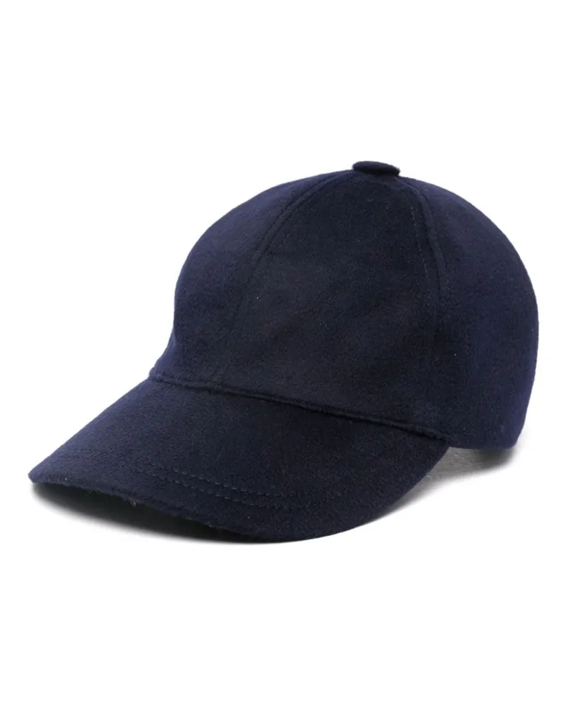 Eric Bompard Baseballkappe mit Logo-Stickerei - Blau Blau