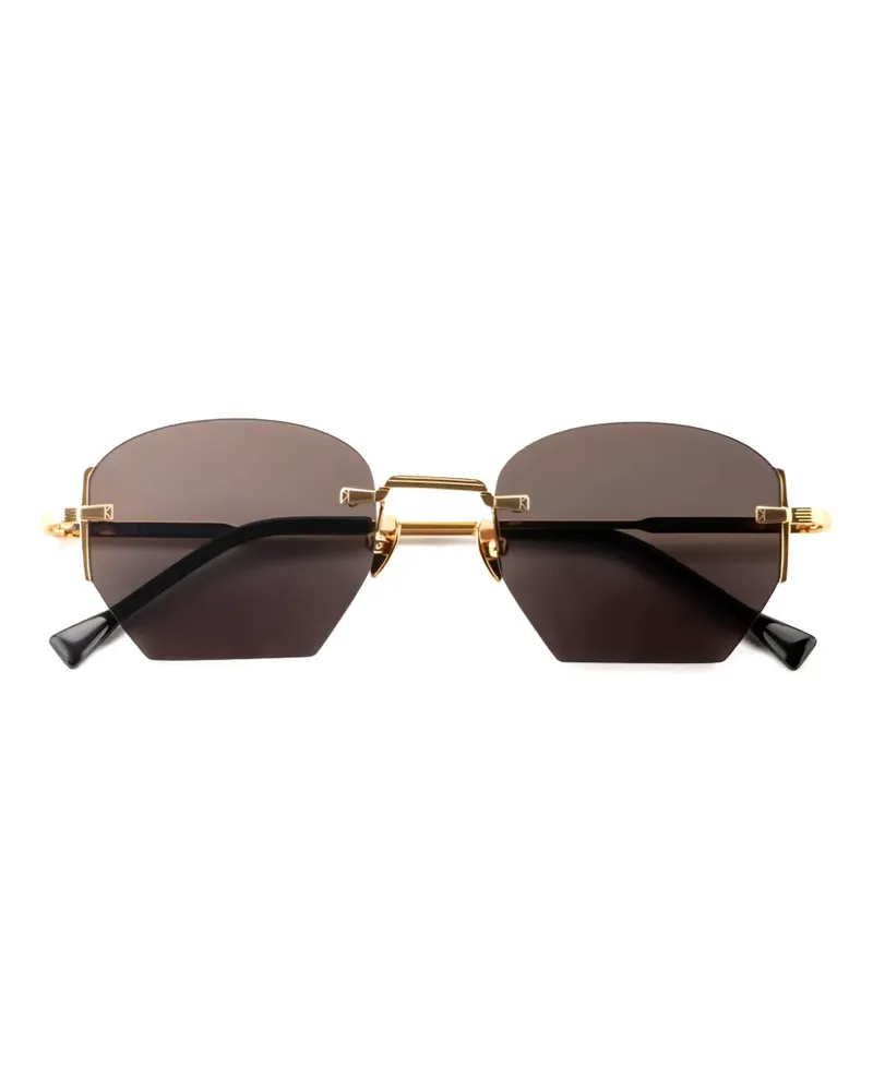 Kyme Ezra geometric-frame sunglasses - Gold Gold