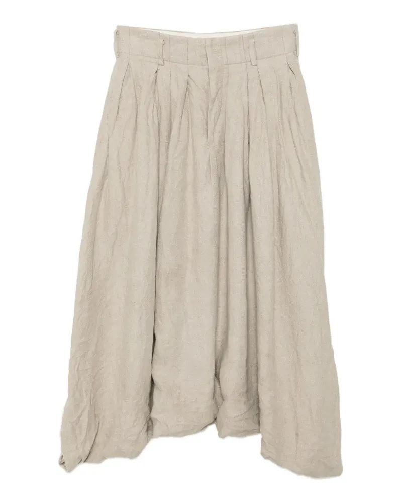 Comme des Garçons gathered voluminous trousers - Nude Nude