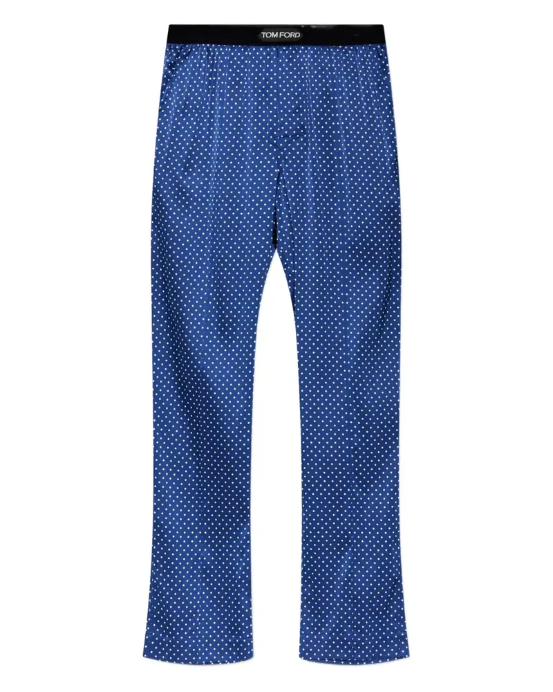 Tom Ford polka-dot pattern pyjama pants - Blau Blau