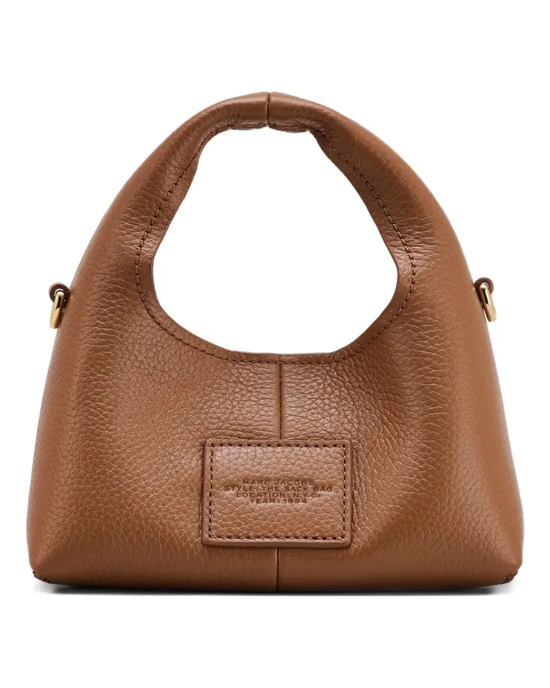 Marc Jacobs The Sack micro Leder-Tote Bag mit Henkel - Braun Braun