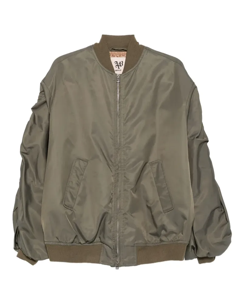 Aniye By Bomberjacke mit Reißverschluss - Grün Grün