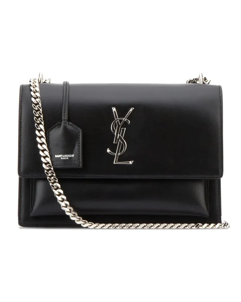 Saint Laurent Tote Bag mit Kettenriemen - Schwarz Schwarz