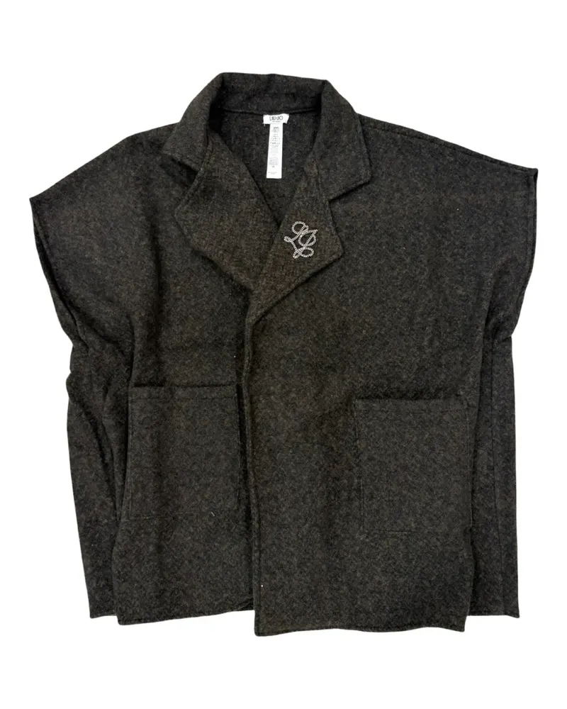 Liu Jo Jacke mit Logo-Brosche - Braun Braun