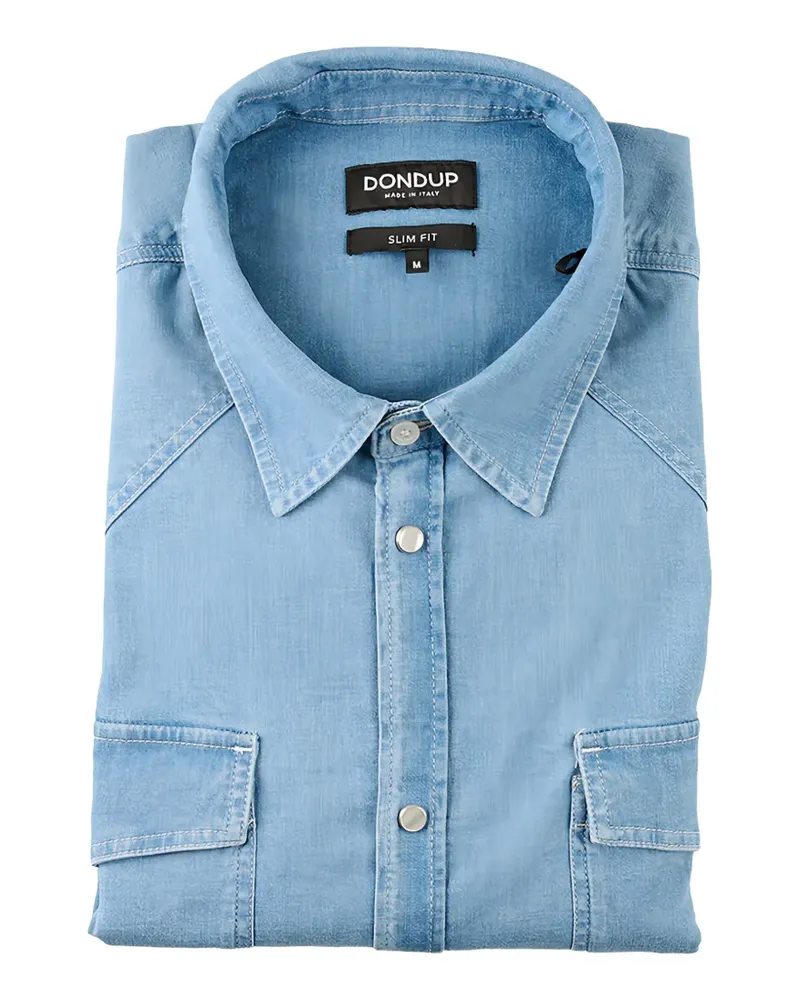 Dondup press-stud denim shirt - Blau Blau