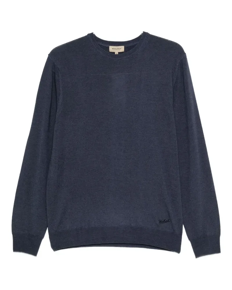 Woolrich Pullover mit Rundhalsausschnitt - Blau Blau