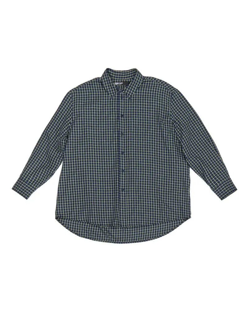BIMBA Y LOLA grid-check cotton shirt - Blau Blau