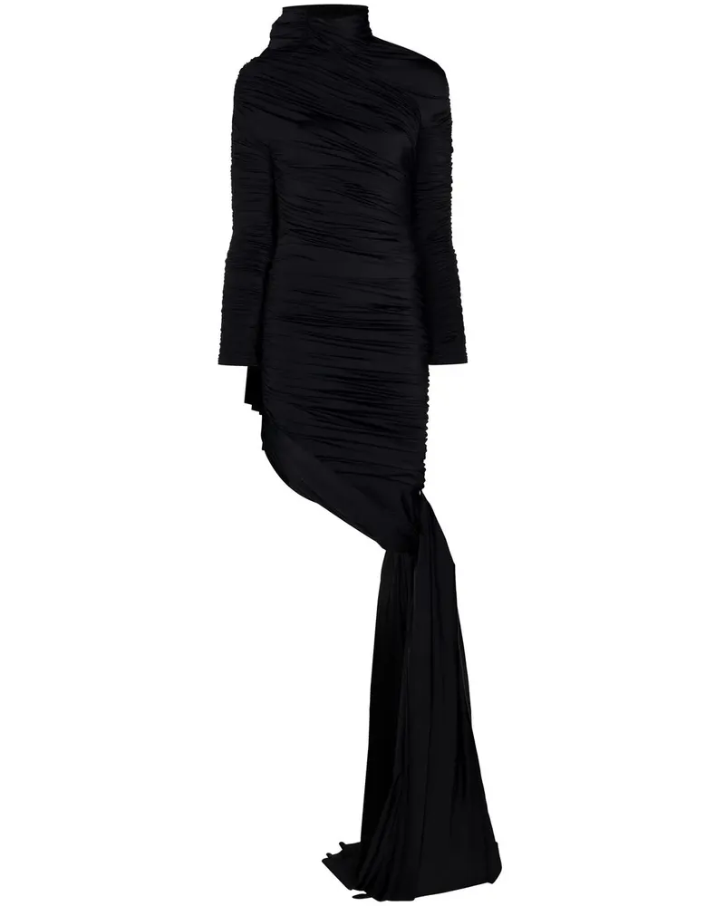 Balenciaga Drapiertes Kleid - Schwarz Schwarz